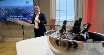 speaking at the Travel Department 30th anniversary event in Dublin