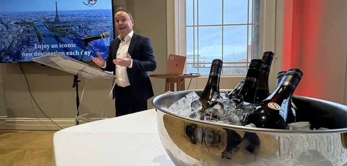 speaking at the Travel Department 30th anniversary event in Dublin