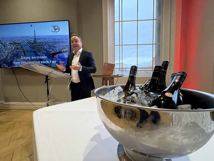 speaking at the Travel Department 30th anniversary event in Dublin