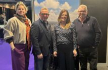 Karen van der Horst, Tourism Ireland; Ronan Treacy, The Sandymount Hotel; Clare Wheatley, Real Adventures Connemara; and Gerry Lannigan, Abbey Group, at Travel Trade Days in Utrecht, The Netherlands.