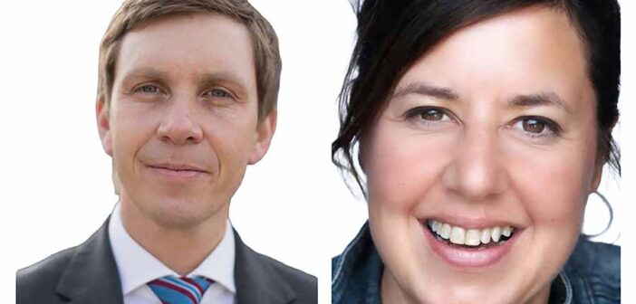 Richard Morsley and Rachel Walter