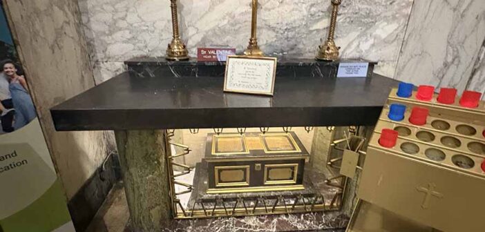 Shrine to Saint Valentine, Whitefriar Street church, Dublin