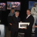 Declan Collier CEO of DAA and James Hogan CEO of Gulf Air, Gulf Air Departure ceremony 2005