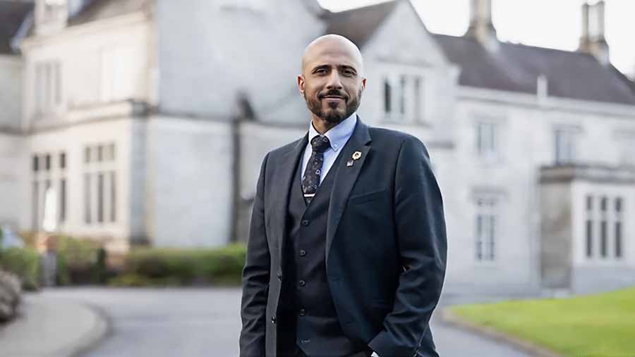Mohamed Aly GM of Leitrim's Lough Rynn castle wide