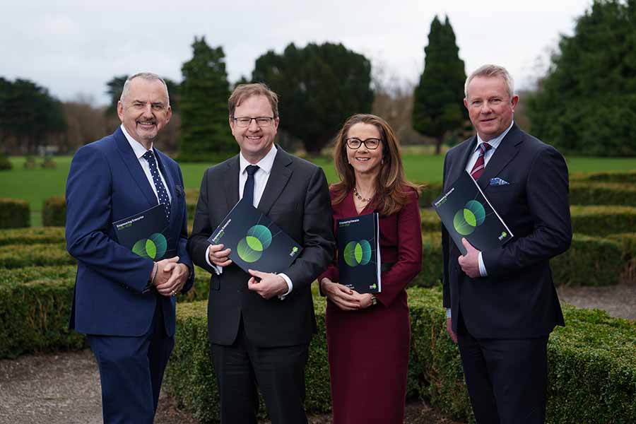 Brendan McGinty, Skillnet Ireland Chairperson, Minister for Further and Higher Education, Research, Innovation and Science, James Lawless TD, Tracey Donnery, Skillnet Ireland Director of Policy & Communications and Mark Jordan, Skillnet Ireland Chief Executive.