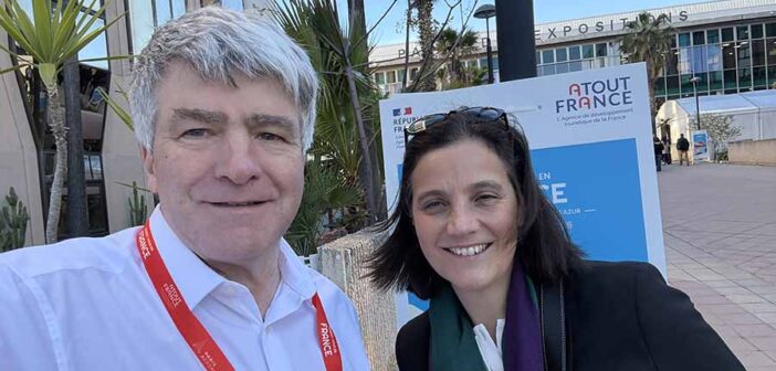 Eoghan Corry and Venssa Renaud of Atout France at Rendez Vous en France 2026