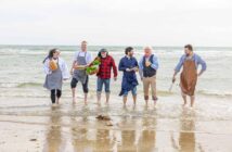 FREE TO USE IMAGE Pictured on Tramore Beach in Waterford to launch the TasteWaterford.ie, festival Silvia Salvana and David Foskin of Sunny South Yeast Bakery, Paul Ryan of Barefoot Farm, Chef Luis Martin of MARA Restaurant, Stan Power of The Reg Bar and Butcher Jon Toy of Meat Jon,