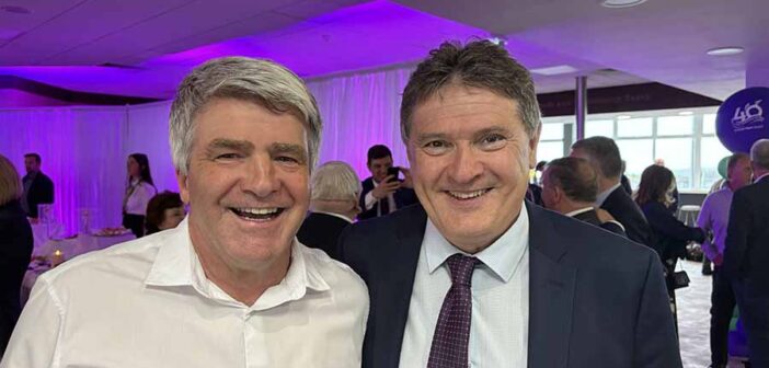 Eoghan Cory and Joe Gilmore at the Knock Irleand West airport 40th anniversary event