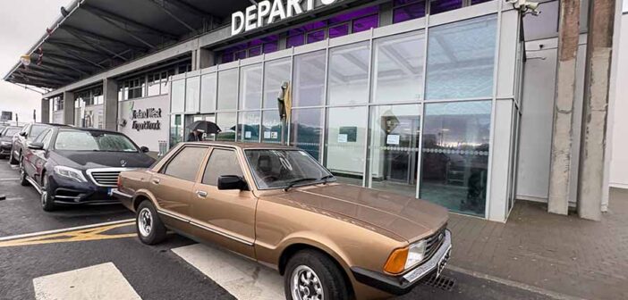 Monaignor Horan's cortina parkedooutside Knock airport