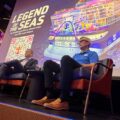 Jason Liberty and Michael Bayley after the media briefing on board Legend of the Seas