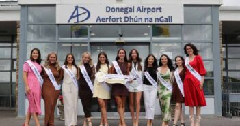 Mary from Dungloe entrants at Donegal airport