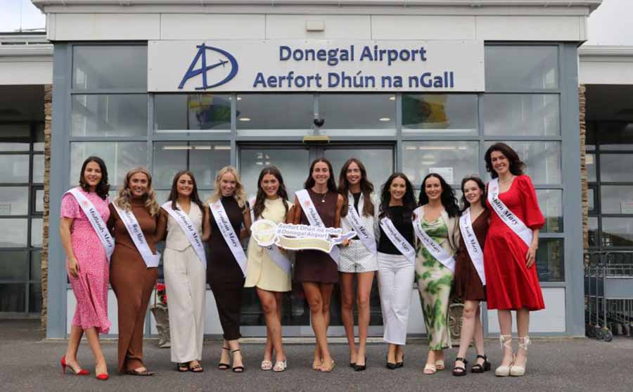 Mary from Dungloe entrants at Donegal airport
