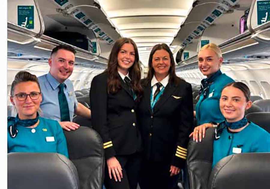 Sonya Bissett and Lara Danaher mother and daughter and both Aer Lingus pilots