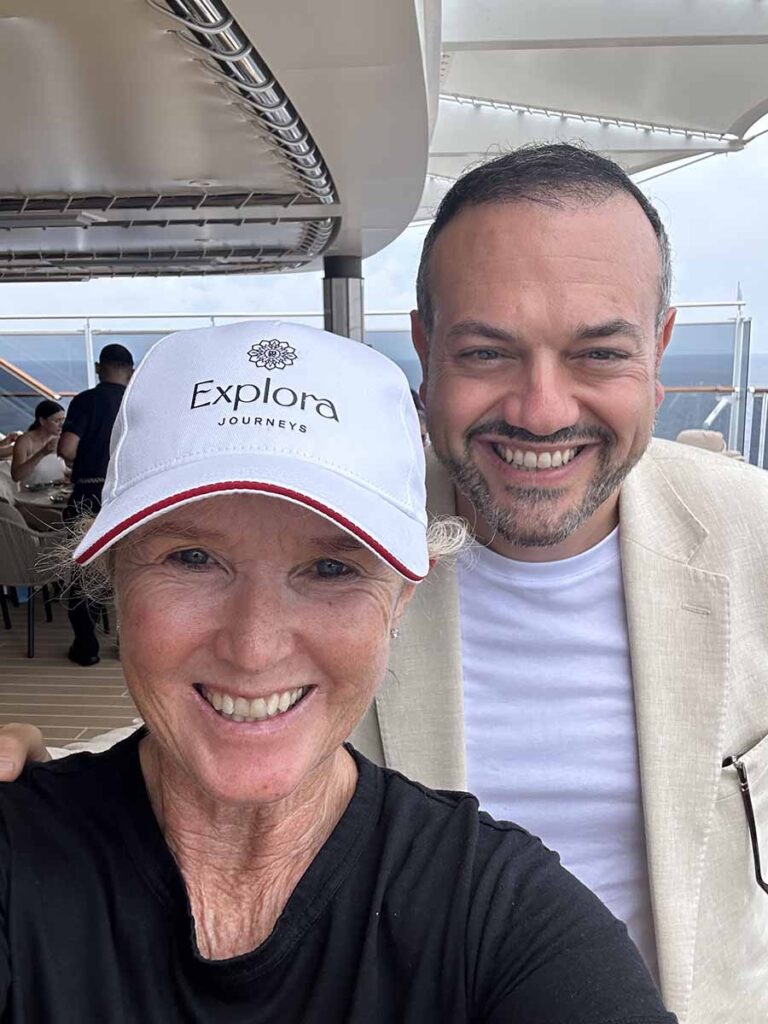 mary McKenna of Travel Suite aboard Explora III