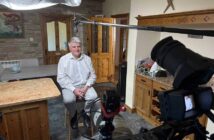 Eoghan Corry during TG4 shoot Éire & Taisteal