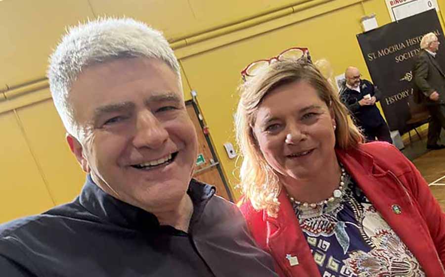 Eoghan Corry and Noeleen Smyth Director of the National Botanic Gardens