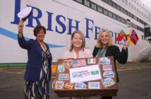 Maire McCarthy of Irish ferries with Maria Hourican and Angela O'Rourke of Business Exhibitions