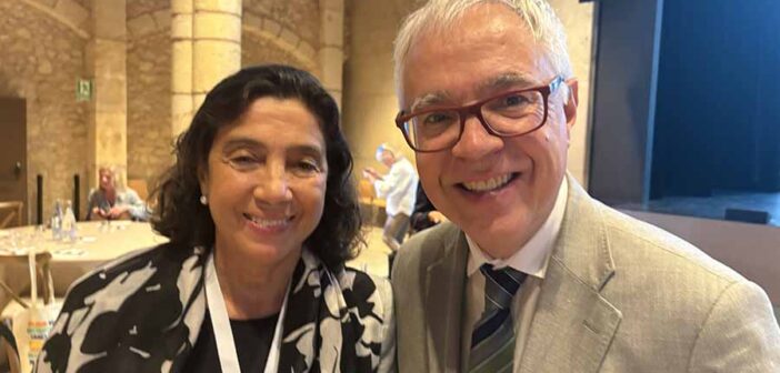 Laura Pena director of the Spanish tourist board in Dublin and Octavi Bono Tourism Board Director at the Diputació de Tarragona