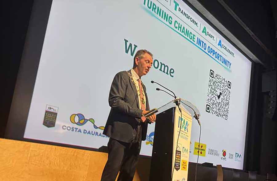 Tom Randles speaking at the 2026 ITAA conference