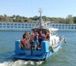 The rescue of the Viking Ullur on the Danube on Thursday