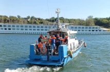 The rescue of the Viking Ullur on the Danube on Thursday
